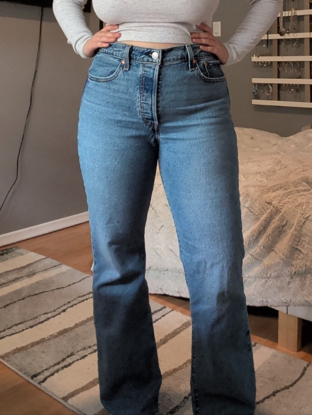 Women's Levi High Rise Wedgie Boot Cut Jeans